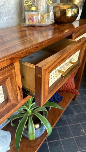 Rattan Console Table - Musambya